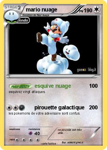 Pokemon mario nuage
