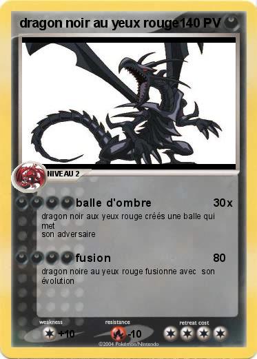 Pokemon dragon noir au yeux rouge
