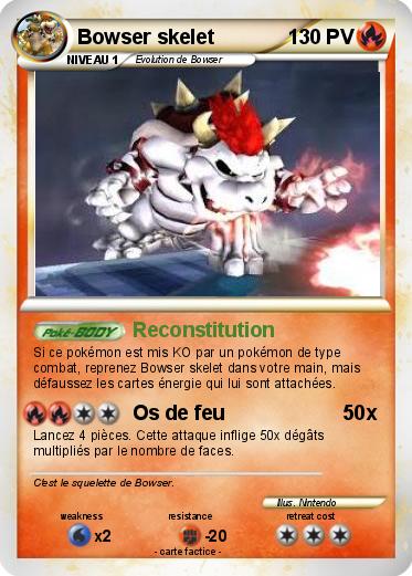 Pokemon Bowser skelet