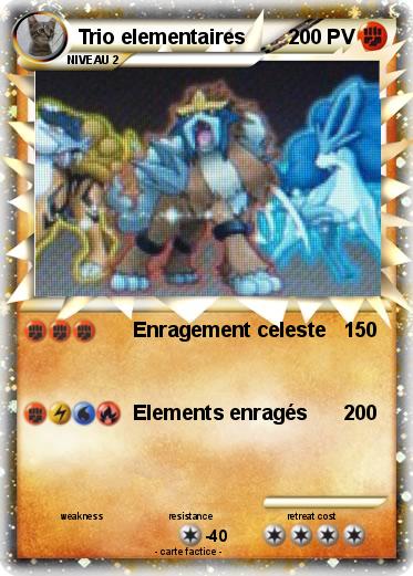 Pokemon Trio elementaires