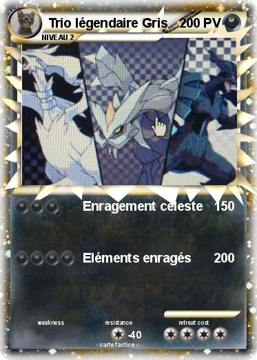 Pokemon Trio légendaire Gris