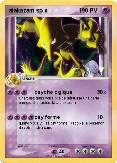 Pokemon alakazam sp x                   1