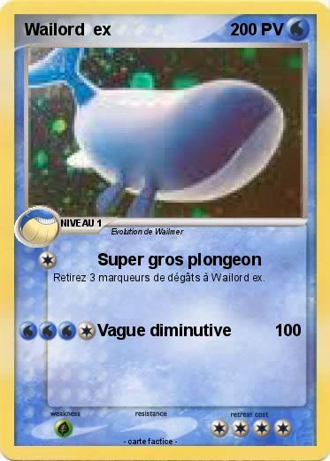 Pokemon Wailord  ex
