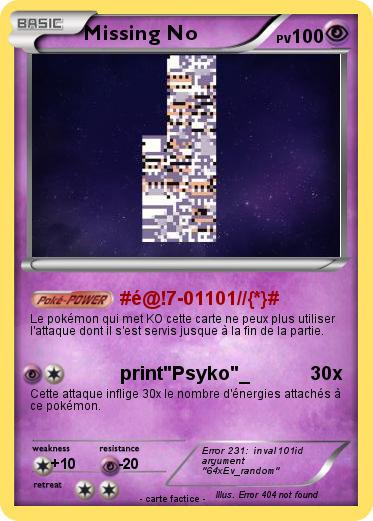 Pokemon Missing No