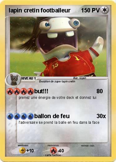 Pokemon lapin cretin footballeur