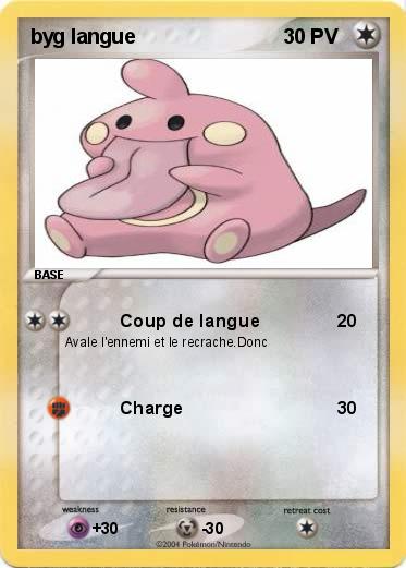 Pokemon byg langue