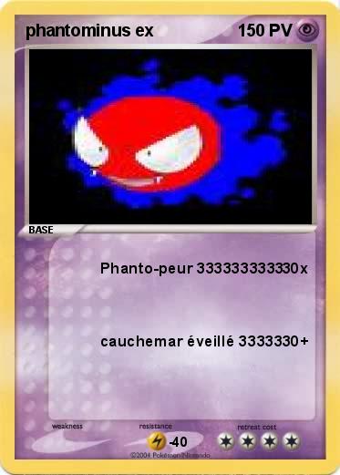 Pokemon phantominus ex
