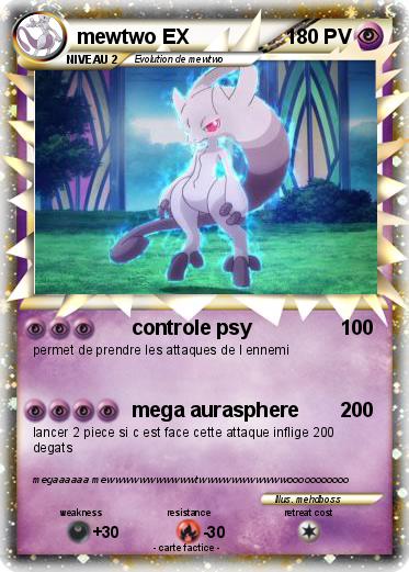 Pokemon mewtwo EX