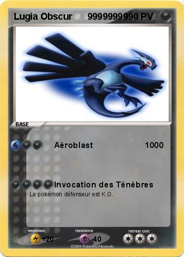 Pokemon Lugia Obscur      99999999