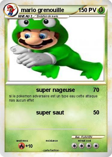 Pokemon mario grenouille
