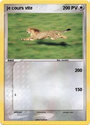 Pokemon je cours vite