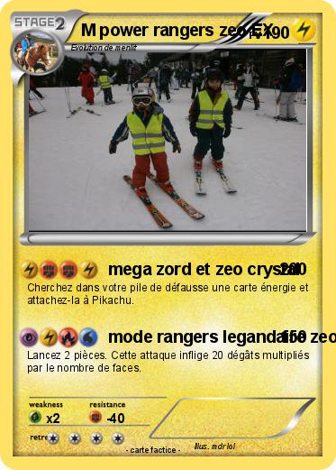 Pokemon M power rangers zeo EX