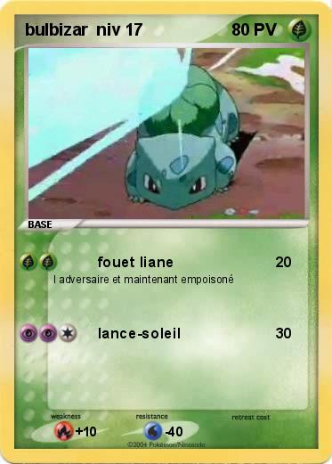 Pokemon bulbizar  niv 17