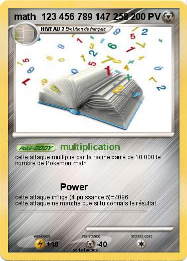 Pokemon math  123 456 789 147 258
