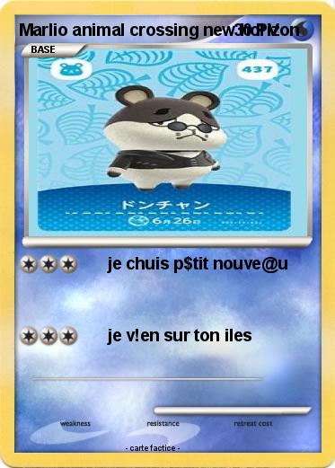Pokemon Marlio animal crossing new horizon