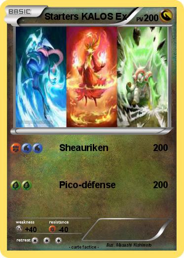Pokemon Starters KALOS Ex