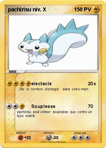 Pokemon pachirisu niv. X