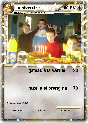 Pokemon anniveraire