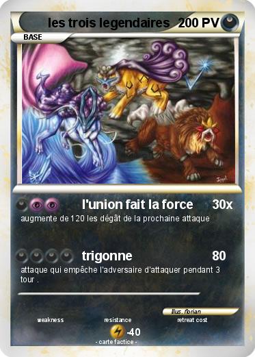 Pokemon les trois legendaires