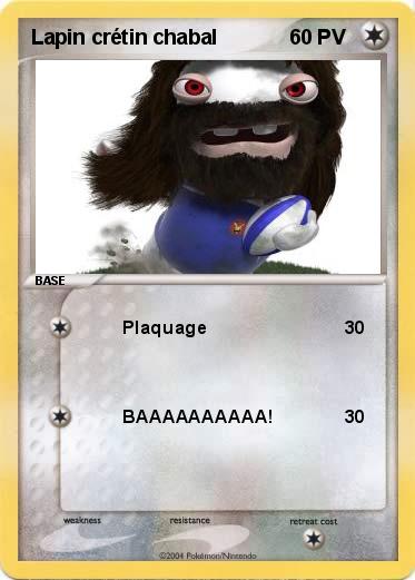 Pokemon Lapin crétin chabal