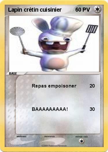 Pokemon Lapin crétin cuisinier