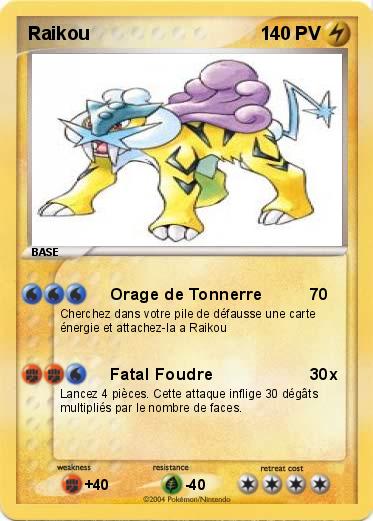 Pokemon Raikou