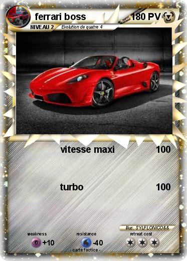 Pokemon ferrari boss