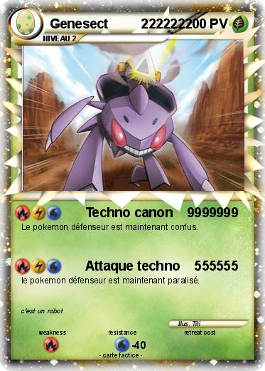 Pokemon Genesect         2222222