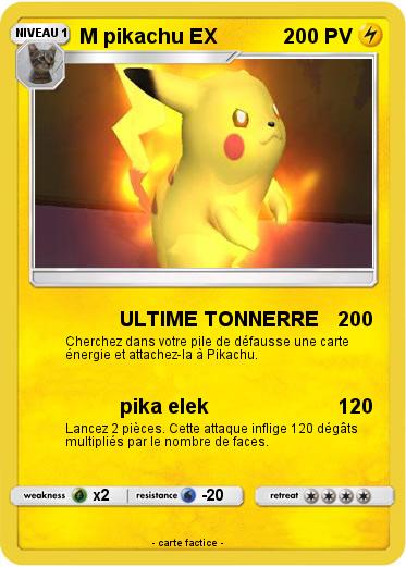 Pokemon M pikachu EX