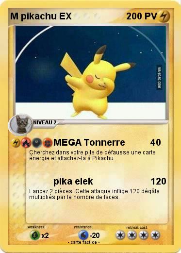 Pokemon M pikachu EX