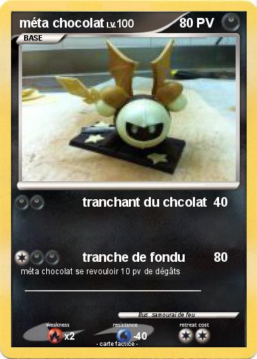Pokemon méta chocolat