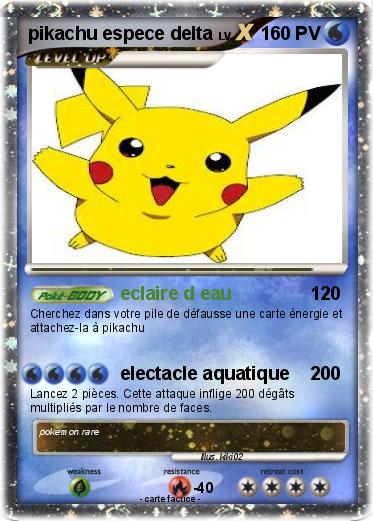 Pokemon pikachu espece delta
