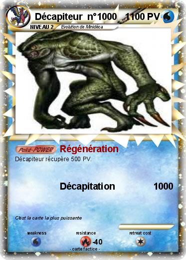 Pokemon Décapiteur  n°1000   1