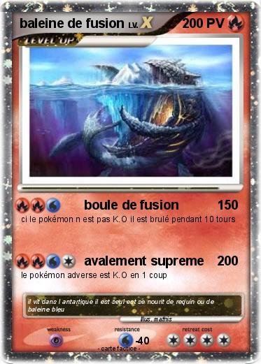 Pokemon baleine de fusion