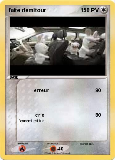 Pokemon faite demitour