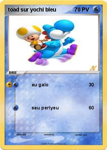Pokemon toad sur yochi bleu
