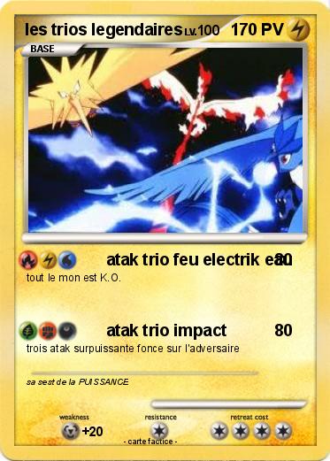 Pokemon les trios legendaires