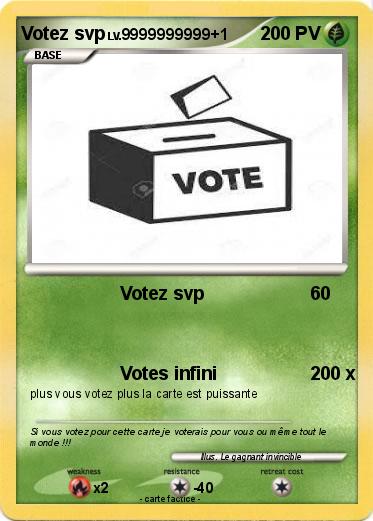 Pokemon Votez svp
