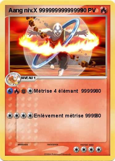 Pokemon Aang niv.X 99999999999999