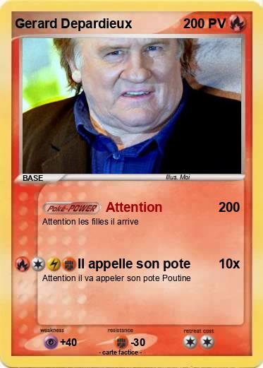 Pokemon Gerard Depardieux