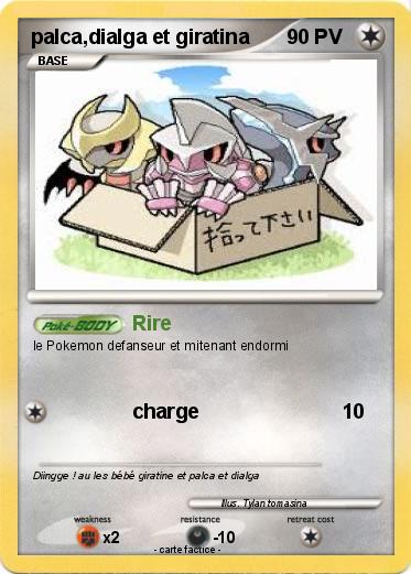 Pokemon palca,dialga et giratina