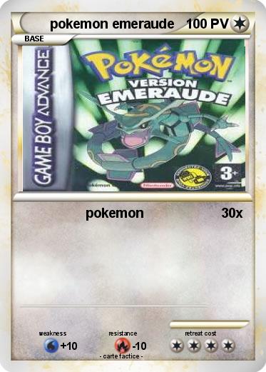 Pokemon pokemon emeraude