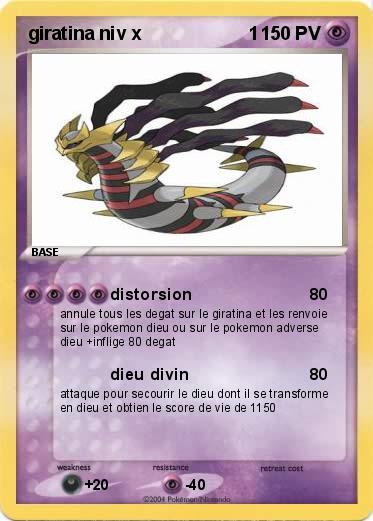 Pokemon giratina niv x                     1                   