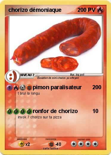 Pokemon chorizo démoniaque