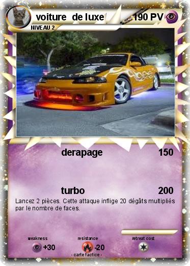 Pokemon voiture  de luxe