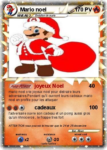 Pokemon Mario noel