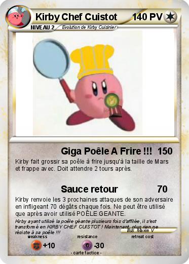 Pokemon Kirby Chef Cuistot