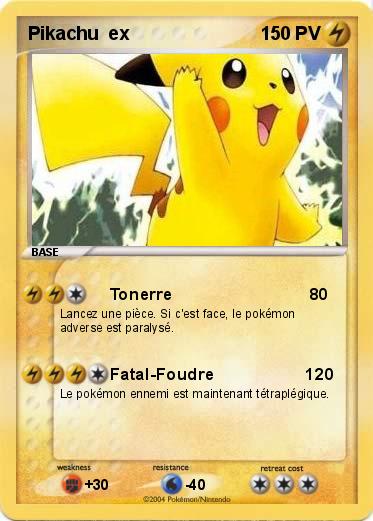 Pokemon Pikachu  ex