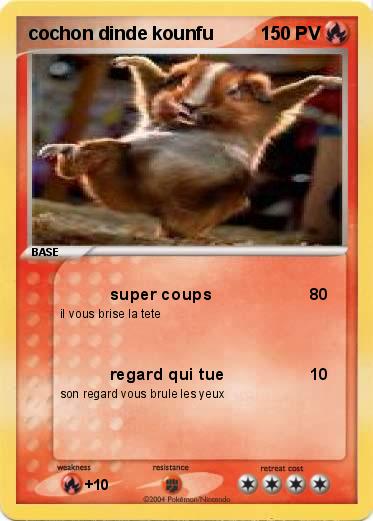 Pokemon cochon dinde kounfu