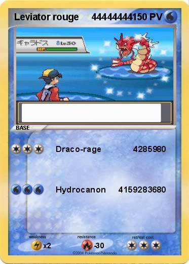 Pokemon Leviator rouge     44444444